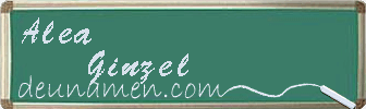 Alea Ginzel Visitenkarte
